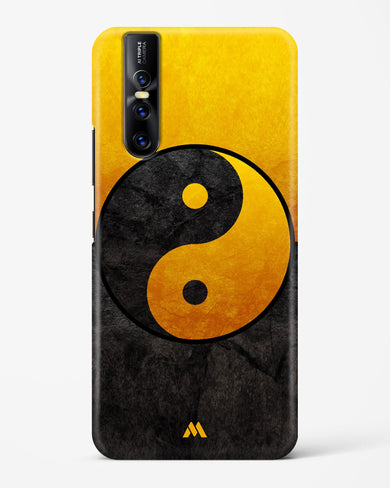 Yin Yang in Gold Hard Case Phone Cover-(Vivo)