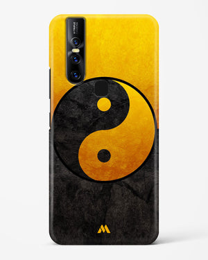 Yin Yang in Gold Hard Case Phone Cover-(Vivo)