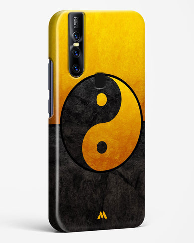 Yin Yang in Gold Hard Case Phone Cover-(Vivo)