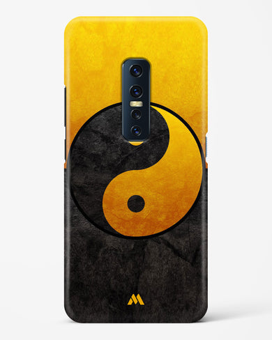 Yin Yang in Gold Hard Case Phone Cover-(Vivo)