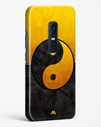 Yin Yang in Gold Hard Case Phone Cover-(Vivo)