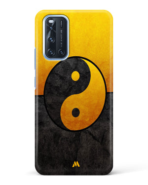 Yin Yang in Gold Hard Case Phone Cover (Vivo)