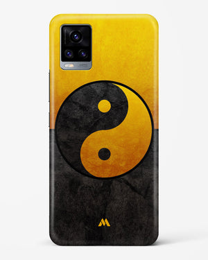 Yin Yang in Gold Hard Case Phone Cover-(Vivo)