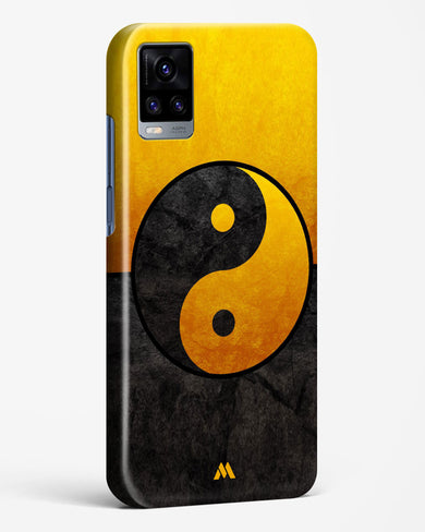 Yin Yang in Gold Hard Case Phone Cover (Vivo)