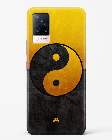 Yin Yang in Gold Hard Case Phone Cover-(Vivo)