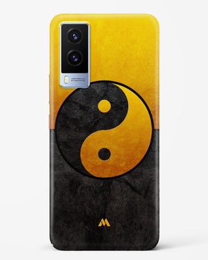 Yin Yang in Gold Hard Case Phone Cover (Vivo)