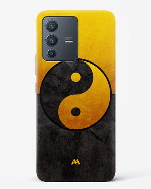 Yin Yang in Gold Hard Case Phone Cover (Vivo)