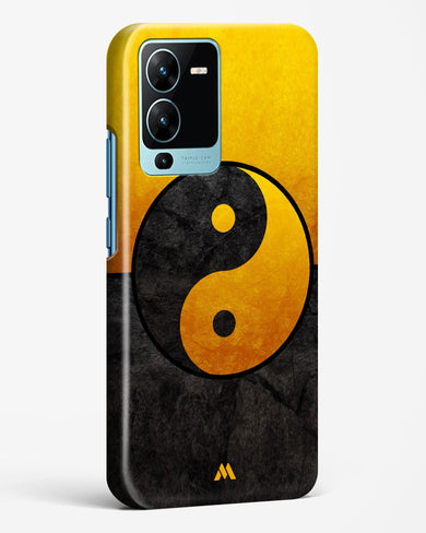 Yin Yang in Gold Hard Case Phone Cover-(Vivo)