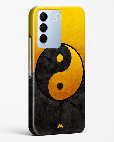 Yin Yang in Gold Hard Case Phone Cover-(Vivo)