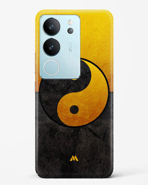 Yin Yang in Gold Hard Case Phone Cover (Vivo)