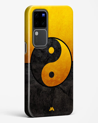 Yin Yang in Gold Hard Case Phone Cover (Vivo)