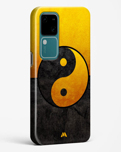 Yin Yang in Gold Hard Case Phone Cover (Vivo)