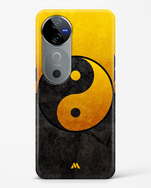 Yin Yang in Gold Hard Case Phone Cover (Vivo)