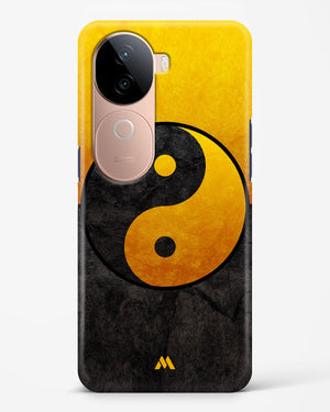 Yin Yang in Gold Hard Case Phone Cover (Vivo)