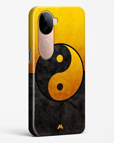 Yin Yang in Gold Hard Case Phone Cover (Vivo)