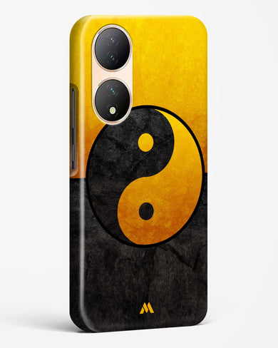 Yin Yang in Gold Hard Case Phone Cover-(Vivo)