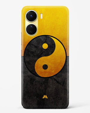 Yin Yang in Gold Hard Case Phone Cover-(Vivo)