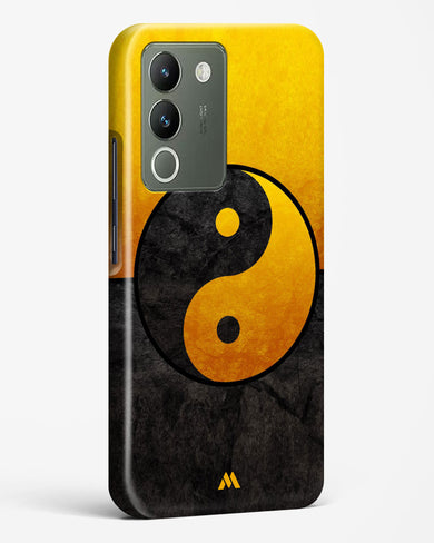 Yin Yang in Gold Hard Case Phone Cover-(Vivo)