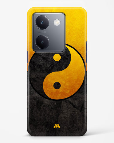 Yin Yang in Gold Hard Case Phone Cover (Vivo)