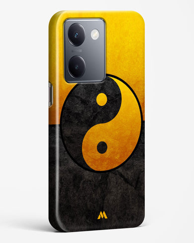 Yin Yang in Gold Hard Case Phone Cover (Vivo)