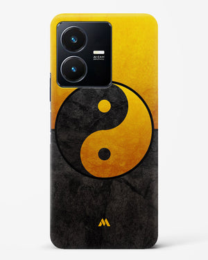 Yin Yang in Gold Hard Case Phone Cover-(Vivo)