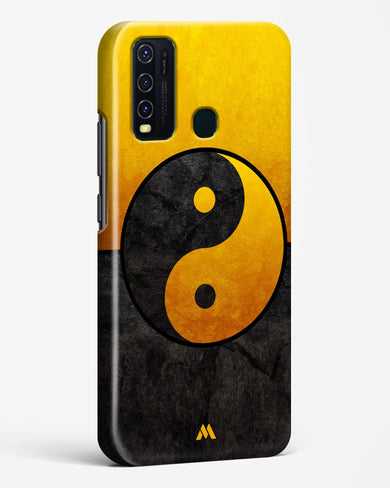 Yin Yang in Gold Hard Case Phone Cover-(Vivo)