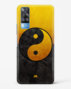 Yin Yang in Gold Hard Case Phone Cover (Vivo)