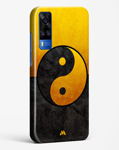 Yin Yang in Gold Hard Case Phone Cover-(Vivo)