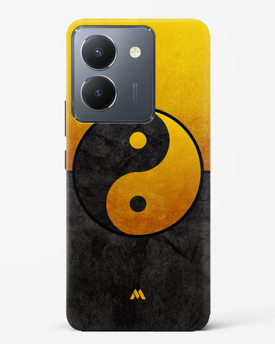 Yin Yang in Gold Hard Case Phone Cover-(Vivo)