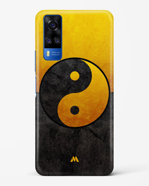 Yin Yang in Gold Hard Case Phone Cover (Vivo)