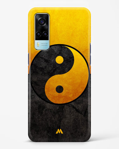 Yin Yang in Gold Hard Case Phone Cover (Vivo)