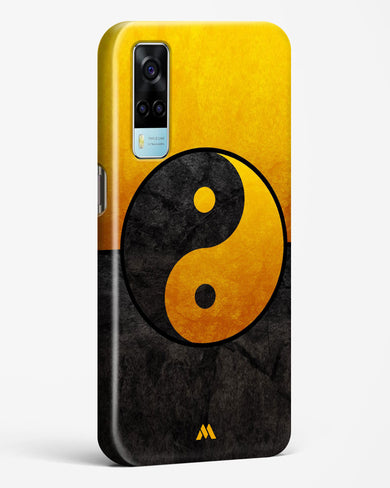 Yin Yang in Gold Hard Case Phone Cover (Vivo)