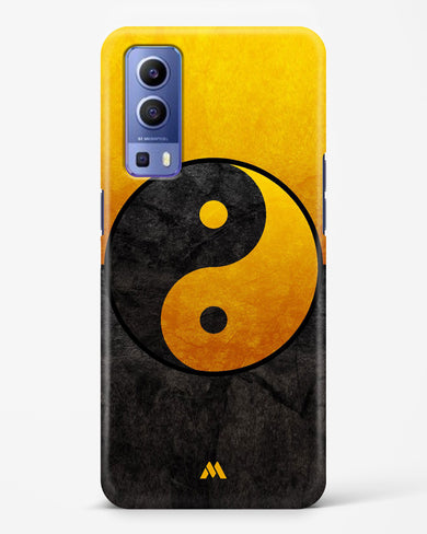 Yin Yang in Gold Hard Case Phone Cover (Vivo)