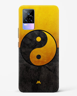 Yin Yang in Gold Hard Case Phone Cover (Vivo)