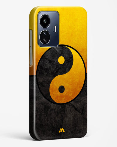 Yin Yang in Gold Hard Case Phone Cover-(Vivo)