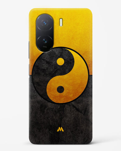 Yin Yang in Gold Hard Case Phone Cover-(Vivo)