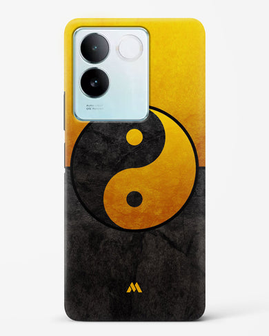 Yin Yang in Gold Hard Case Phone Cover (Vivo)
