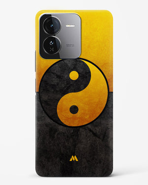 Yin Yang in Gold Hard Case Phone Cover (Vivo)