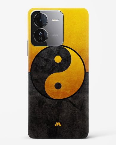 Yin Yang in Gold Hard Case Phone Cover (Vivo)