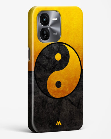 Yin Yang in Gold Hard Case Phone Cover (Vivo)