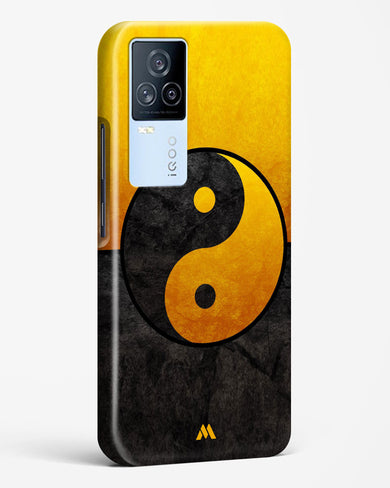 Yin Yang in Gold Hard Case Phone Cover-(Vivo)