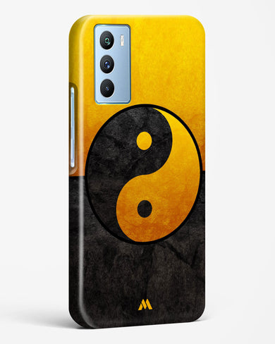 Yin Yang in Gold Hard Case Phone Cover-(Vivo)