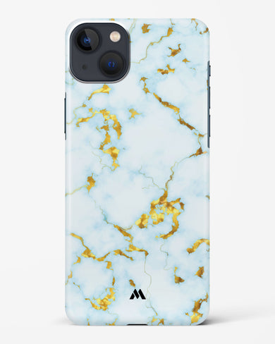 White Gold Marble Hard Case Phone Cover-(Apple)