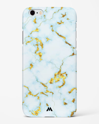 White Gold Marble Hard Case Phone Cover-(Apple)