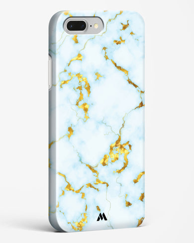 White Gold Marble Hard Case Phone Cover-(Apple)