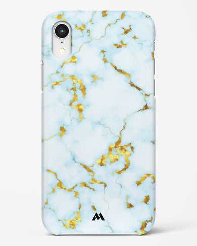 White Gold Marble Hard Case Phone Cover-(Apple)