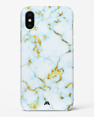 White Gold Marble Hard Case iPhone XS