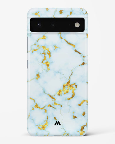 White Gold Marble Hard Case Phone Cover-(Google)