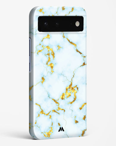 White Gold Marble Hard Case Phone Cover-(Google)