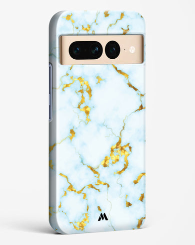 White Gold Marble Hard Case Phone Cover-(Google)